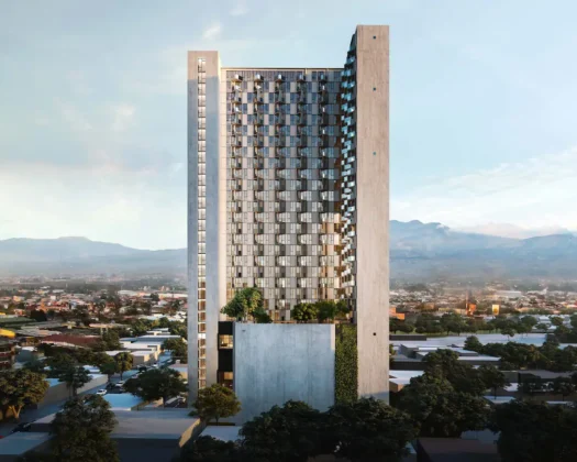 Moderno apartamento con vista panorámica en Torre Secrt Sabana – Piso 15, $950/mes